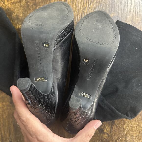 Gianni Bini Black GoGo boots ASO One Tree Hill Rachel Gatina 6.5M - Picture 5 of 6